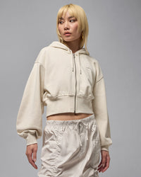 Jordan Flight Fleece Women's Cropped Satin-Lined Hoodie
